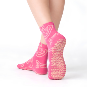 <b>Custom</b> logo Anti slip <b>socks</b> Geometric Pattern Jacquard Knit Breathable <b>Grip</b> <b>socks</b> for Pilates Yoga Studio - Product Image 2