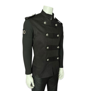 เสื้อกั๊กโกธิคขายส่ง สไตล์ร็อค อีโม กอธ สตีมพังก์ คอตั้ง กระดุมโลหะ โรงงานรับผลิตแบบ OEM ODM - Product Image 3