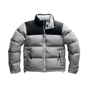 Women's Fashion Crop Puffer Jacket Canvas Eco-Friendly <b>Reversible</b> Breathable Winter <b>Coat</b> with Letter Design Sheep Skin Quick Dry - Product Image 4