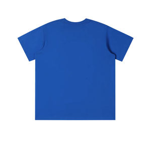 Camiseta de Manga Corta para Niñas, Oversize, 240GSM, Algodón Peinado, Hilo Doble Grueso, Cuello Redondo, Color Sólido, Hombros Caídos - Product Image 6