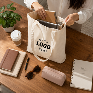 กระเป๋าผ้าแคนวาสแฟชั่นลายพิมพ์ตัวอักษร 100% ผ้าฝ้าย |   เป็นมิตรกับสิ่งแวดล้อม ใช้ซ้ำได้ สำหรับการช้อปปิ้ง การเดินทาง ของใช้ในชีวิตประจำวัน คุณภาพพรีเมียม - Product Image 4