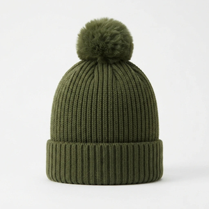 Designer Beanie Unisex High Quality Pom Pom 100% Acrylic Hat 3d Embroidery Tie-dye Color Casual Pullover <b>Knitted</b> 2026 - Product Image 1