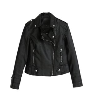 Chaqueta de Cuero Oversize para Mujer, Estilo Casual y Urbano, Fabricante Mayorista de Chaquetas y Abrigos para Mujer - Product Image 1