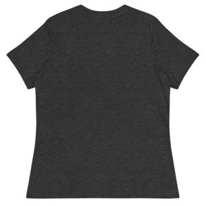 T-shirt pour femme à coupe décontractée, imprimé graphique, couleur anthracite, col rond, en coton doux, manches courtes, vêtement décontracté pour tous les jours - Product Image 2