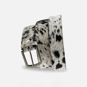 เข็มขัดหนังวัวแท้ลายพิมพ์สัตว์  งานแฮนด์เมดสไตล์ตะวันตก หัวเข็มขัดโลหะ  ทนทาน เป็นมิตรกับสิ่งแวดล้อม - Product Image 4