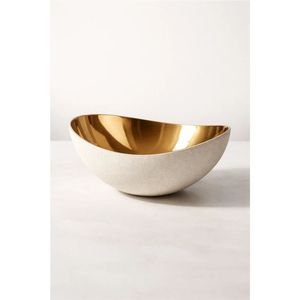 Bol décoratif en laiton doré martelé, bol à fruits de luxe en métal, centre de table artisanal pour la décoration de la maison, de l'hôtel et des mariages - Product Image 3