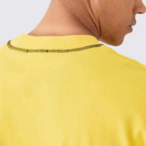 Camiseta de Algodón Lisa con Bolsillo, Premium, 210 GMS, Cuello Redondo, Tejido Jersey Personalizado, Logotipo Impreso Digitalmente, Unisex, Moda Masculina - Product Image 5