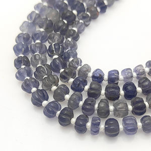 ลูกปัดอิโอไลต์รูปฟักทองขนาด 5–7 มม. สำหรับทำเครื่องประดับ ขายส่ง - Product Image 5