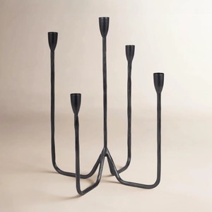<b>Hammered</b> Metal Candle <b>Holder</b> Set – Decorative Iron candle Stand for Home Decor <b>Hammered</b> Taper <b>holder</b> Candle Pillar Brass Candle - Product Image 5