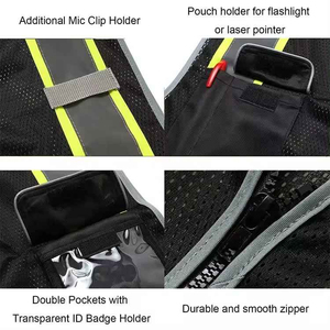 Safety Work Vest Men's Sublimation Printed Breathable Waterproof Quick Dry Anti-Bacterial High Quality Polyester Reflective - Product Image 6