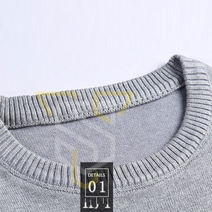 เสื้อสเวตเชิ้ตแบบใหม่ บริการ OEM คุณภาพสูง เสื้อสเวตเชิ้ตผู้ชาย สีพื้น เสื้อสเวตเชิ้ตผู้ชายแบบพื้นฐาน - Product Image 2