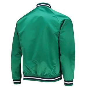 Veste de sport verte pour homme, couleur unie, en polyester, fermeture à boutons, coupe décontractée, pour l'automne, manches classiques, col rabattu - Product Image 2