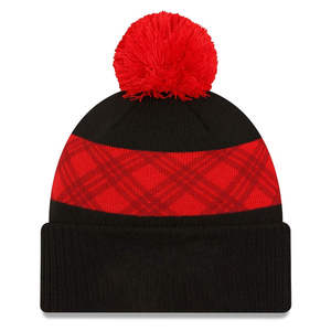 Gorros de punto personalizados de alta calidad, edición de moda, muy vendidos, con borde doblado y pompón, de Oem Jacquard para hombre - Product Image 2