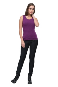 Camiseta sin mangas acanalada para mujer, informal, básica, ajustada, para verano, entrenamiento, gimnasio, yoga, atlética, elástica, a la moda - Product Image 5