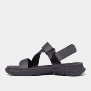 Sandales unisexes style moderne à bout ouvert, gris foncé, souples et respirantes, avec sangle de talon rotative - Product Image 3