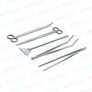 Kit de herramientas de acuicultura de acero inoxidable premium, juego de mantenimiento de plantas de acuario con pinzas, tijeras y espátula - Product Image 4