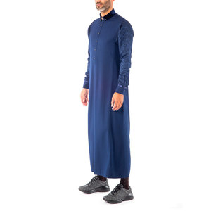 Men Juba Modest <b>Islamic</b> <b>Clothing</b> Traditional Long Length Robe Comfortable Breathable Loose Fit Design For Daily Wear - Product Image 3