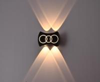 Nouvelles lampes murales d'extérieur à LED avec code QR ciel étoilé, design moderne en aluminium IP65, pour hôtels et décorations murales.
