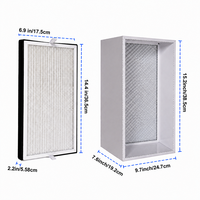 Filtre composite multi-étapes préfiltre, interceptant les grosses particules, filtre HEPA, capture les particules ultrafines, charbon actif éliminant les odeurs et les fumées
