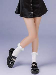 Chaussettes d'hiver décontractées pour hommes de qualité supérieure, respirantes, confortables, en tricot Spandex/Nylon, résistantes aux déchirures, personnalisables, couleur unie - Product Image 3