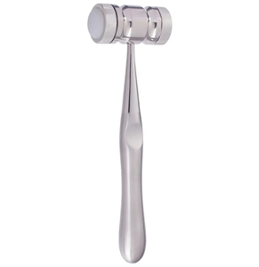 Maillet chirurgical 190 mm (7 1/2 po) 25 mm en acier inoxydable de qualité A+ avec tête en caoutchouc, marteau orthopédique dentaire pour os, outil manuel à usage hospitalier - Product Image 6