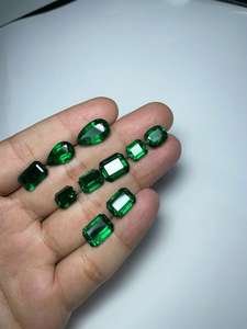 Esmeralda Verde Natural de Zambia, Corte Cojín, Corte Pera, Corte Octogonal, Gema Suelta Facetada para Joyería, Lote Mixto, Precio al por Mayor - Product Image 2