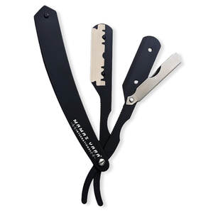 Maquinillas de Afeitar Profesionales de Doble Filo con Hojas de Acero Inoxidable para Hombres y Mujeres, Color Negro y Plateado - Product Image 1