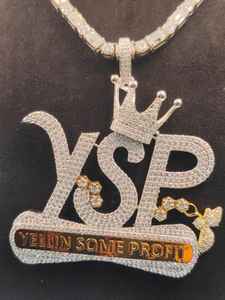 Colgante de Lujo Personalizado con Nombre Hip Hop, Colgante de Plata 925 Iced Out, Colgante con Logotipo de Letra VVS Moissanite Personalizado para Regalo - Product Image 5