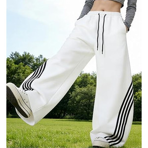 Baggy Pants Men Women Wholesale Loose Fit Streetwear Sweatpants <b>Wide</b> Leg Athletic Joggers Custom Logo Embroidery Supplier - Product Image 6