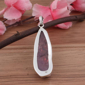 SHREE JAIPUR SILVER Breloques Vintage en Argent Sterling 925 Plaqué Platine avec Serti clos, Quartz Solaire Jaune Soleil Scintillant Druzy - Product Image 3