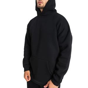 Sweat-shirts à capuche surdimensionnés en molleton 100% coton pour hommes, personnalisés, automne-hiver, hip-hop, manches longues, impression personnalisée, mode - Product Image 3