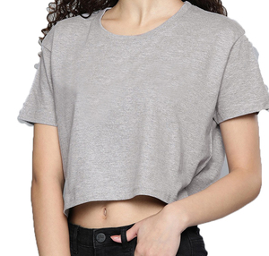 Producto Ecológico de Última Tendencia, Camisetas Cortas para Mujer con el Mejor Diseño, Cuello Redondo, Secado Rápido, Camisetas Cortas Oversize para Mujer - Product Image 6