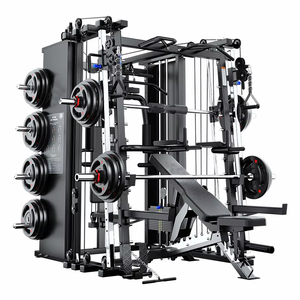<span class=keywords><strong>Machine</strong></span> Smith de Gym Professionnelle avec Crossover par Câbles pour Entraînement de Force, Usage Domestique et Commercial - Product Image 1