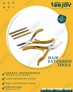 TEEJAY New Arrival Wholesale Plasma Rainbow Hair Extension <b>Plier</b> <b>Set</b> for use with micro rings or bond removal #15010 - Product Image 6