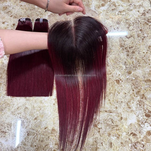 Vietnamese Human Hair Bundles Weaves Hair Extentions With Lace Closure 2*6 for Make Lace Front <b>Wigs</b> Human Hair Raw Smooth <b>Wig</b> - Product Image 3