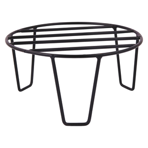 Support de plantes en métal noir pour intérieur et extérieur, support de pot de fleurs surélevé, support de présentation décoratif pour jardin - Product Image 1