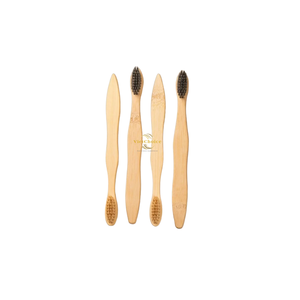 Brosse à dents en bambou de qualité supérieure, manche en bois naturel, écologique, poils doux pour un nettoyage sain des dents - Product Image 2