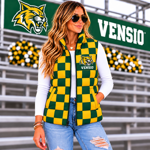 Chaleco Acolchado sin Mangas con Cuello Alto Impermeable para Mujer, Diseño Personalizado ODM, Relleno 100% Poliéster, Cierre con Cremallera, Estilo Casual, Logotipo Personalizado - Product Image 1