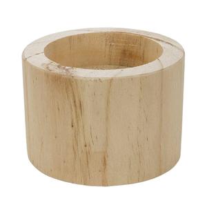 Cylinder Wooden Bed Risers Solid <b>Wood</b> Furniture Risers in Natural Finish for Sofa Couch Chair Table - Product Image 1