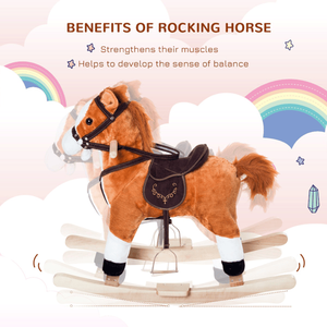 Cavallo a dondolo in plastica per bambini, ideale come regalo di Natale - Product Image 2