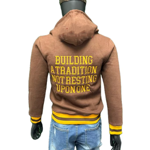 Sudaderas Casuales de Fraternidad Lota Phi Theta al por Mayor, de Forro Polar, Bordadas en Dos Colores, con Bajo a Rayas, Divine Nine, 100% Algodón - Product Image 2