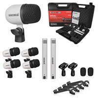 Kit de micros de batterie 5 cœurs 7 pièces entièrement métalliques pour batterie, micros pour toms, caisse claire et cymbales, ensemble de micros filaires pour instruments de percussion