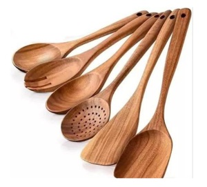 Ustensiles à salade écologiques uniques, compatibles lave-vaisselle, pour la maison et la cuisine, fabriqués en Inde - Product Image 6