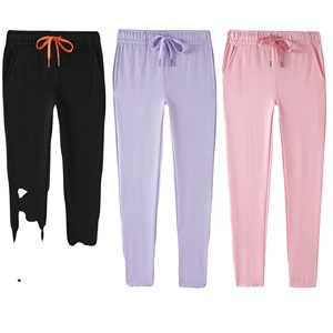 Pantalon de jogging en molleton pour homme, taille élastique personnalisée, coupe droite, uni, style décontracté, pour l'hiver, vente en gros - Product Image 4