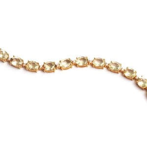 Bracelet à breloques en quartz citron, argent sterling 925 plaqué or, élégant, pierre précieuse jaune, bijoux fins pour femme, idéal pour les soirées - Product Image 3