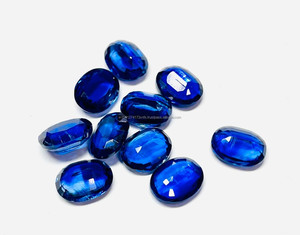 Piedra de cianita azul real 3x4mm forma ovalada hecha a mano para joyería pendiente anillo Natural mejor calidad azul piedras preciosas sueltas para - Product Image 1