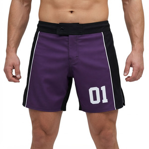 Shorts de combat MMA pour hommes à taille élastique, sublimation intégrale, shorts d'arts martiaux pour hommes, shorts d'entraînement MMA pour hommes - Product Image 1