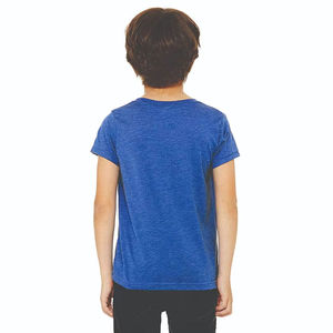 เสื้อยืดแขนสั้นเด็กอินเทรนด์เด็กชายเด็กหญิงเด็กทารกฤดูร้อนสีทึบผ้าฝ้ายคอกลมดูดซับความชื้น - Product Image 4