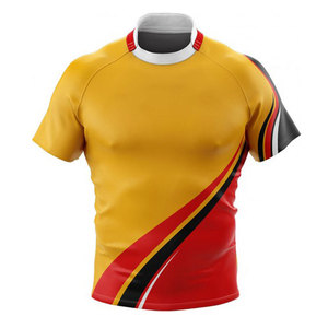 Nouveau style de maillot de rugby pour équipe sportive, entièrement sublimé, 100% coton, respirant, durable, extensible dans quatre directions, évacuant l'humidité - Product Image 6