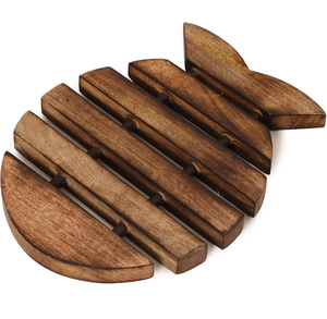 Salvamanteles de Madera Resistentes al Calor, Accesorios de Cocina, Últimos Modelos, Salvamanteles Rectangulares de Madera - Product Image 4